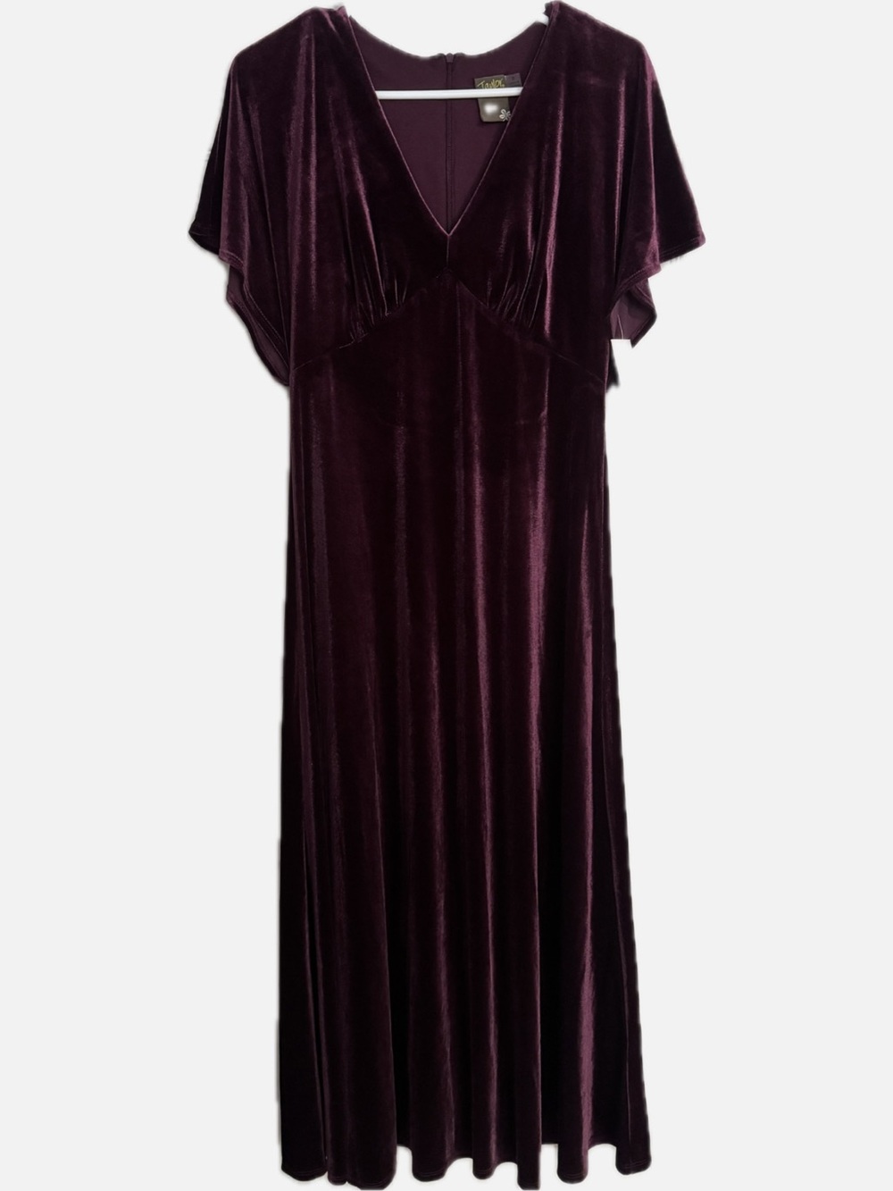 Taylor Velvet Dress in Dark Plum